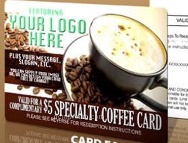 Custom Branded $5.00 Specialty Coffee Card
