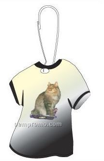 Maine Coon Cat T-shirt Zipper Pull