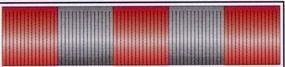 30' Red & Silver Metallic Hula Streamer
