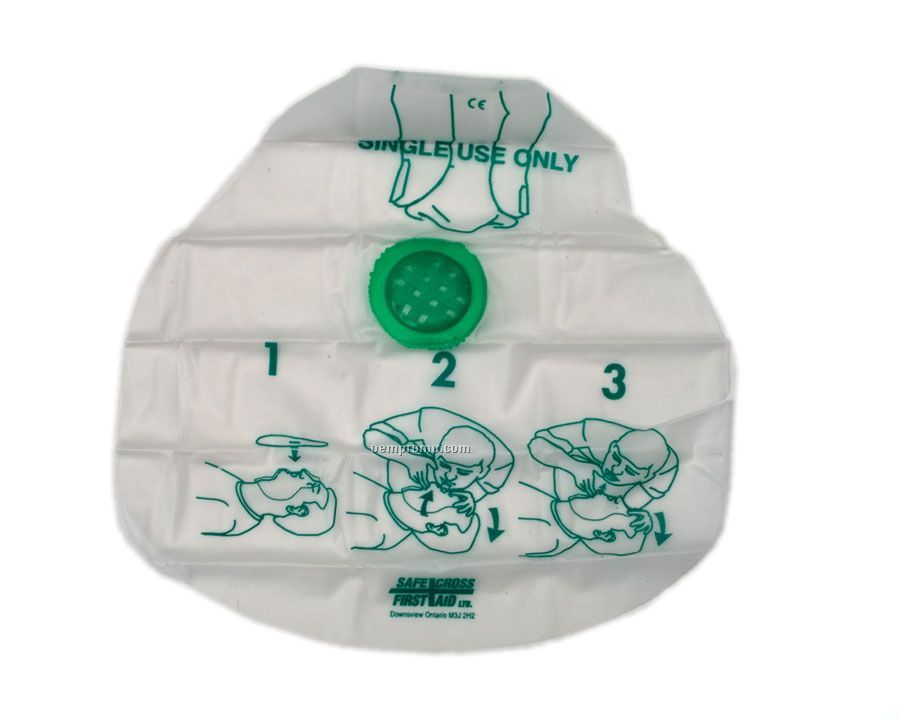 Disposable Cpr Respirator Face Shield (Blank Only)