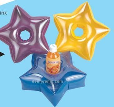 Inflatable Star Shaped Drink Holder