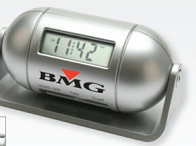 Pill Shaped Multifunction Lcd Alarm Clock