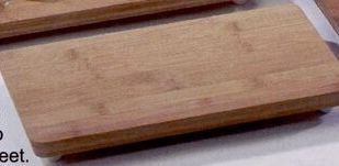 Rectangle Bamboo Cutting Board (12-1/2"X6-5/8"X3/4")