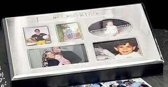 Silver Plated Picture Frame & Photo Album (64 - 4"X6" Photo & Memory Box)