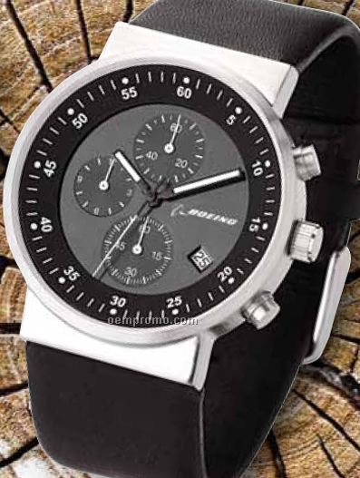 Unisex Sport Solid Steel Case Watch W/ Japanese Chronograph Movement