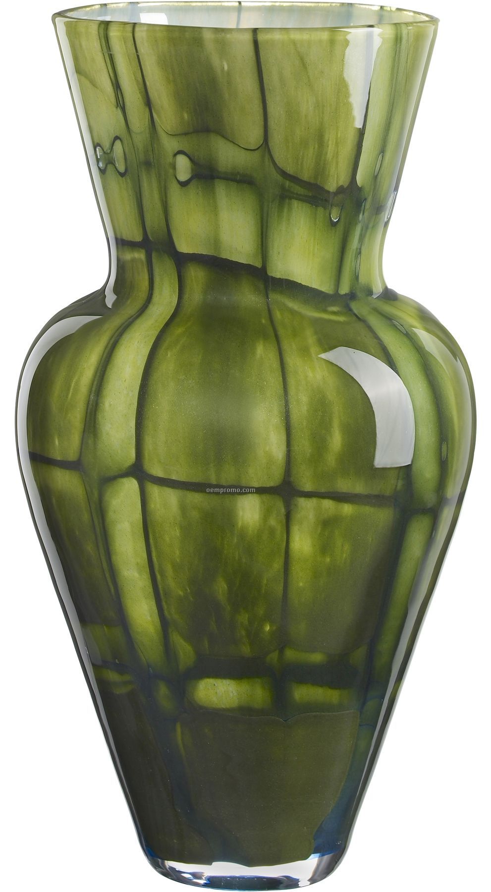 Vivienne Checkered Glass Vase By Ludvig Lofgren (Green)