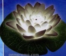 White Floating Light Up Water Lily