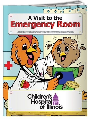 Action Pack Coloring Book W/Crayons & Sleeve- A Visit To The Emergency Room