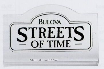 Bulova Streets Of Time In Case Sign Displays