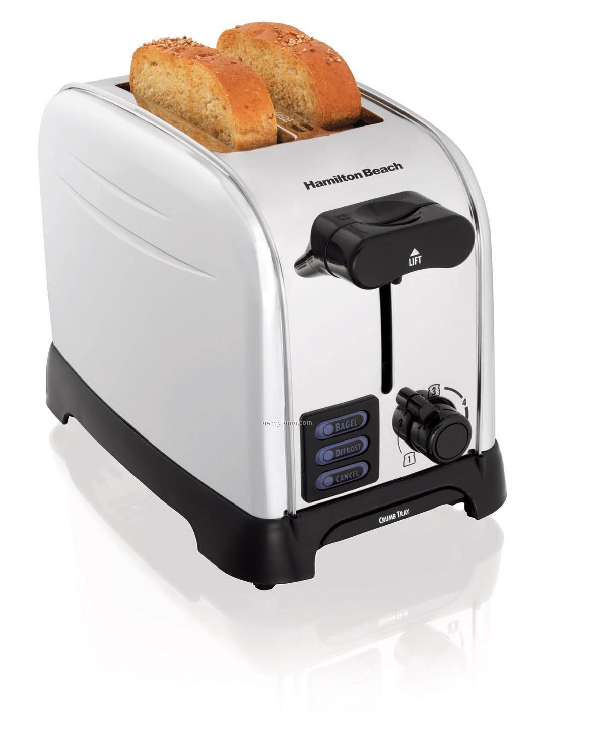 Hamilton Beach Smart Toast Chrome 2 Slice Toaster