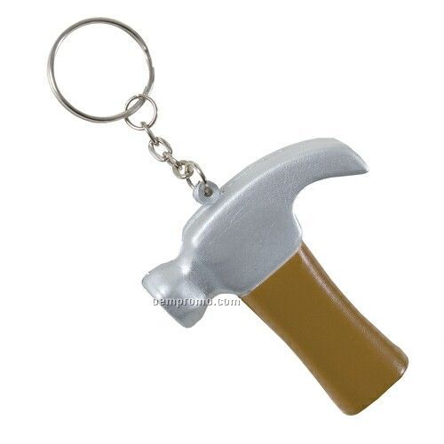 Hammer Squeeze Toy Key Chain