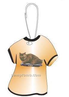 Manx Cat T-shirt Zipper Pull