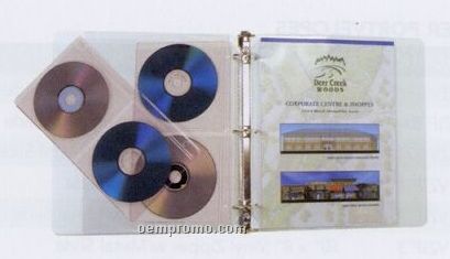 4 Disk Vinyl CD Holder
