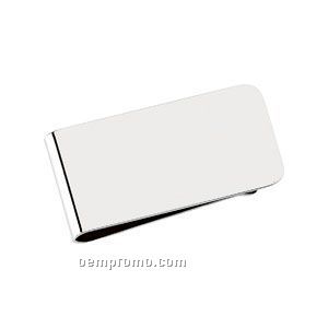Gents' Sterling Silver 50-3/4x25-3/4 Money Clip