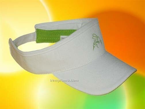 Heavy Brushed Twill Visor With Contrast Trim