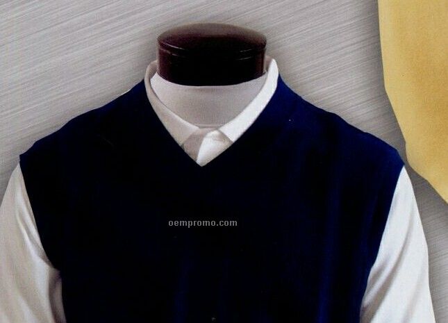 Men's 100% Pima Cotton Sweater Vest