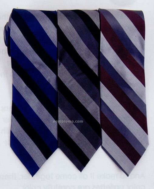 Men's Linen Stripe Tie