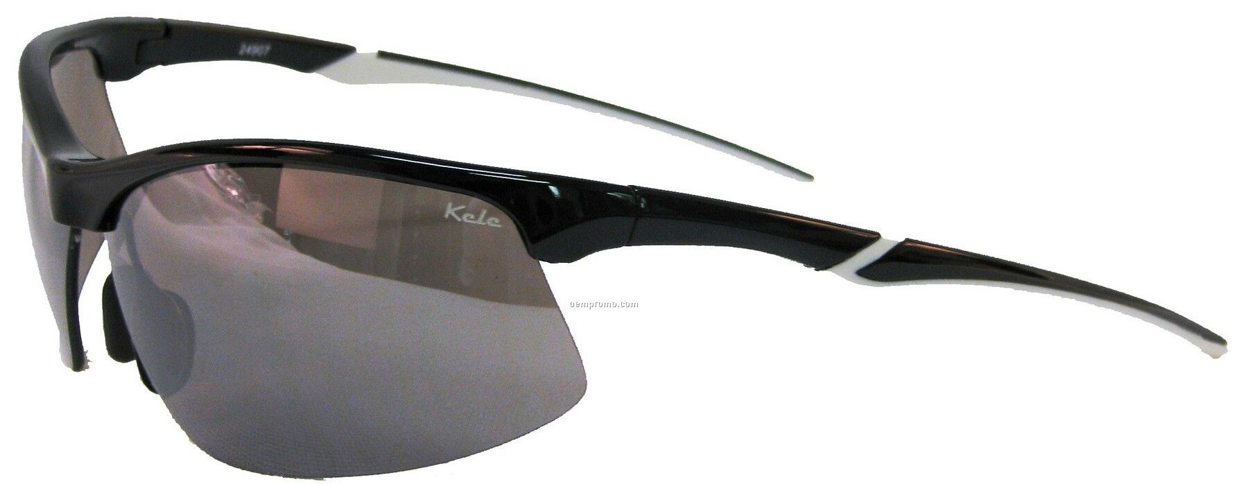 Wave Sunglasses - Gray Lens W/Black & White Frame