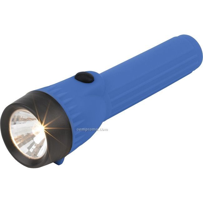 Blue Plastic Flashlight