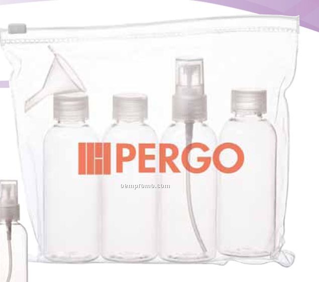 Carry-on Travel Kit With Refillable Bottles