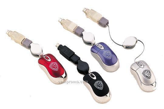 3"X1-1/2" Mini Optical Mouse W/USB/Ps 2 Combo Port