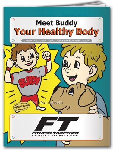 Action Pack Coloring Book W/Crayons & Sleeve - Meet Buddy Your Healthy Body