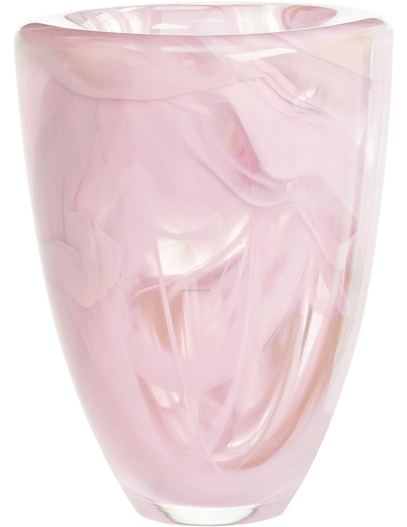 Atoll Marble Look Glass Vase By Anna Ehrner (Light Pink)