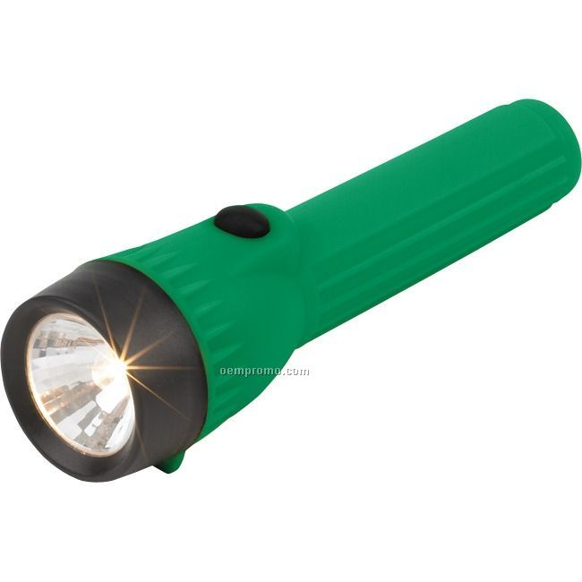 Green Plastic Flashlight