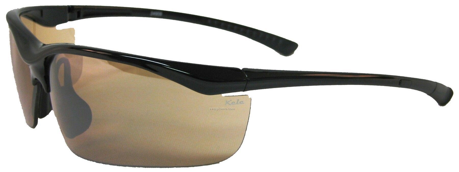 Torch Sunglasses - Black Gloss Frame W/Medium Amber Golf Tint Lens