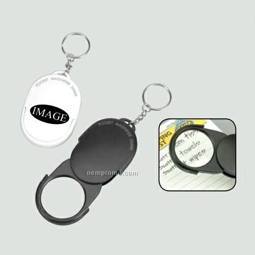 3x Pocket Magnifier With Key Chain