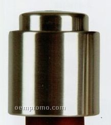 Metalla Stainless Steel Push Button Wine Bottle Stopper