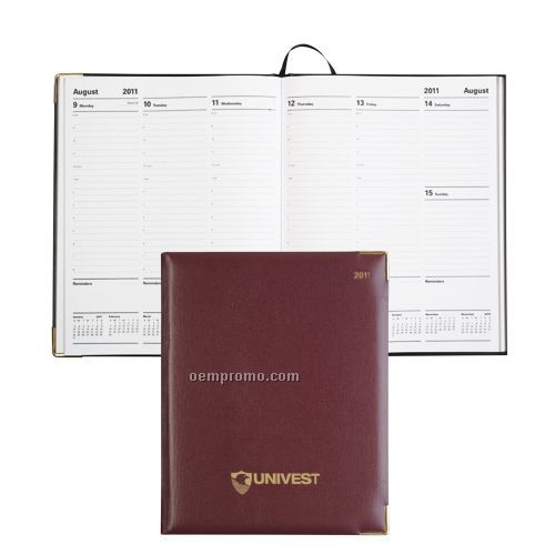 Letts Of London Classic Desk Planner W/ Gold Corners