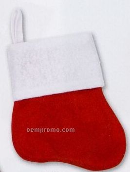Red Felt Mini-stocking (5")