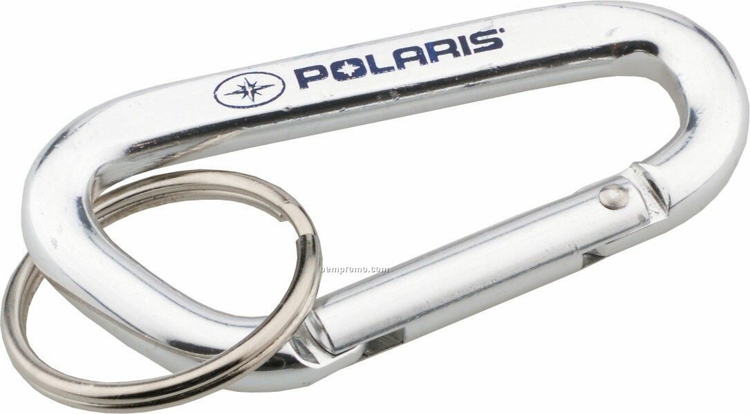 Sports Clip Carabiner W/ Split Ring Key Chain