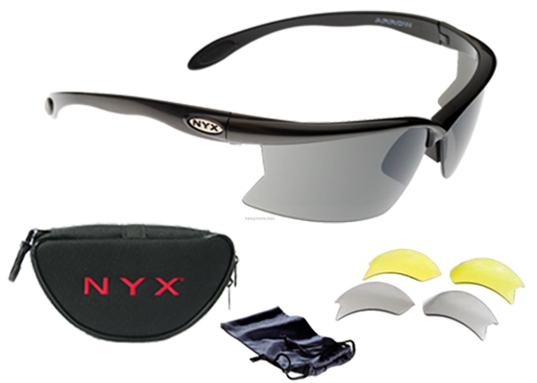 Arrow 3-lens Sunglasses W/Black Frames