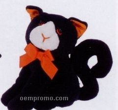 Stock Halloween Stuffed Black Cat