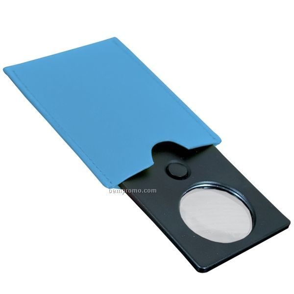 LED Handheld Magnifying Lens In A Pouch (Blank)