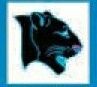 Animals Stock Temporary Tattoo - Blue Panther Head (1.5
