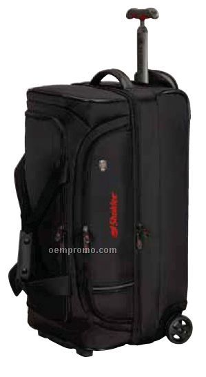 Black Werks Traveler Wheeled Dual Compartment Drop-bottom Duffel Bag