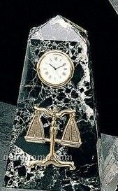 Legal Marble Clock