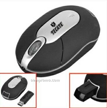 Mini Rf Wireless Optical Mouse W/ Mini USB Receiver