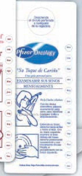 Spanish Breast Self-exam Chart W/ Monthly Punch-out Reminders