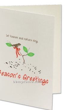Plant A Shape Holiday Cards - Let Heaven And Nature Sing