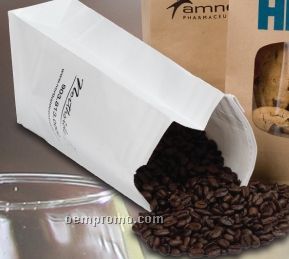 White Clay Coat Coffee Bag - 1 Lb. (4.25"X2.5"X10")