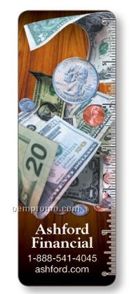Lenticular 3-d Image Bookmark/ Rulers (Money)