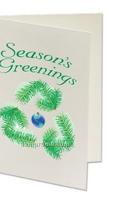 Plant A Shape Holiday Cards - Season's Greenings (Recycle)