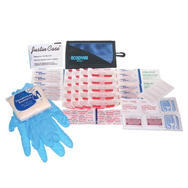 First Aid Mini Wallet Kit W/ Multiple Pockets