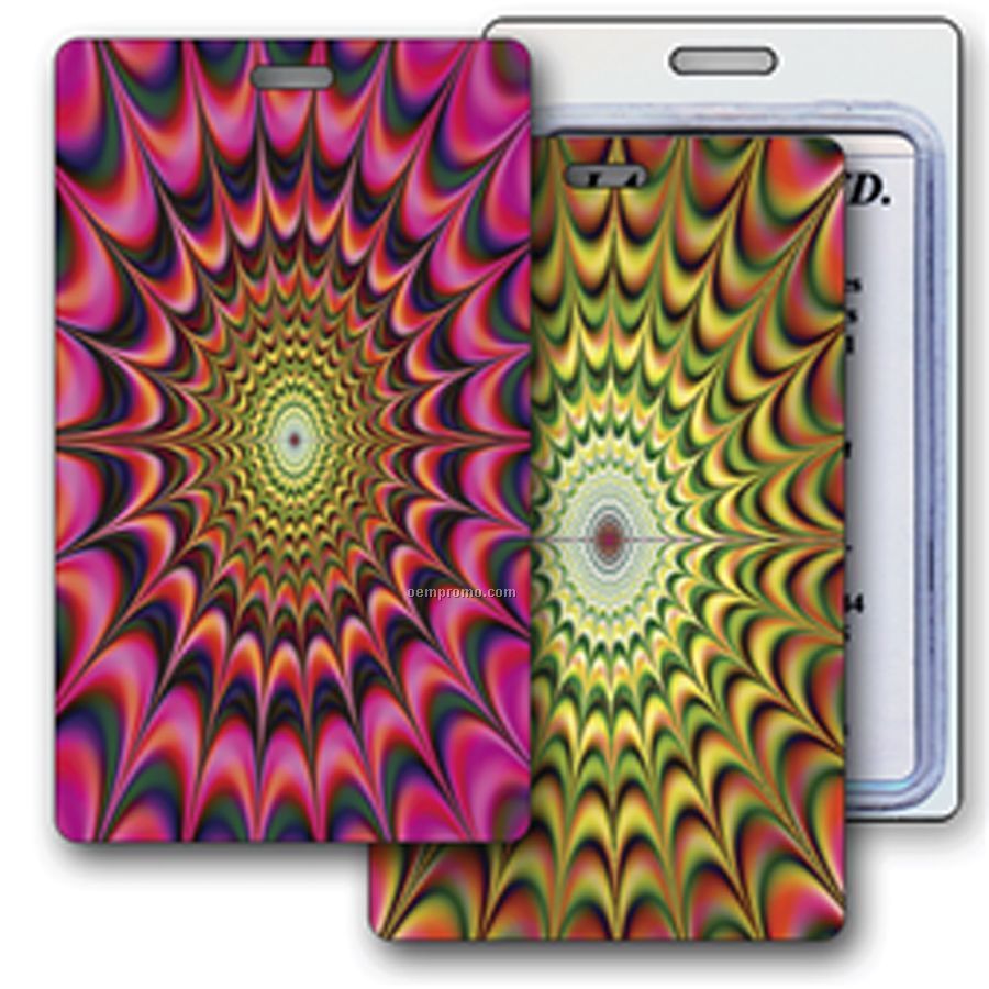 Luggage Tag 3d Lenticular Colors & Zooming In Out Image (Blank Product)