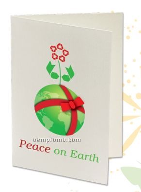 Plant A Shape Holiday Cards - Peace On Earth