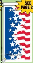 Stock Ground Replacement Banner (Stars & Wavy Stripe) (14"X30")